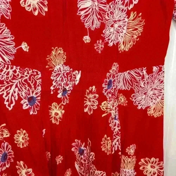 Free People Red Blue Hawaii Mini Dress XXS - Picture 13 of 14